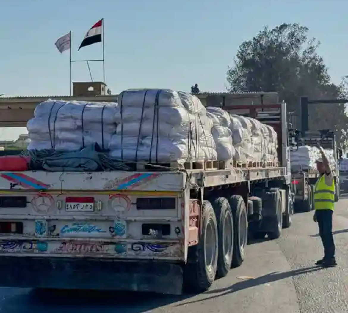 އެހީގެ ޓްރަކްތައް ޣައްޒާއަށް ދަތުރުފަށައިފި