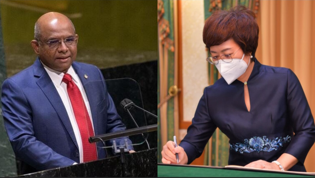 ޗައިނާގެ އައުސަފީރަށް މިނިސްޓަރ ޝާހިދު މަރުހަބާ ވިދާޅުވެއްޖެ