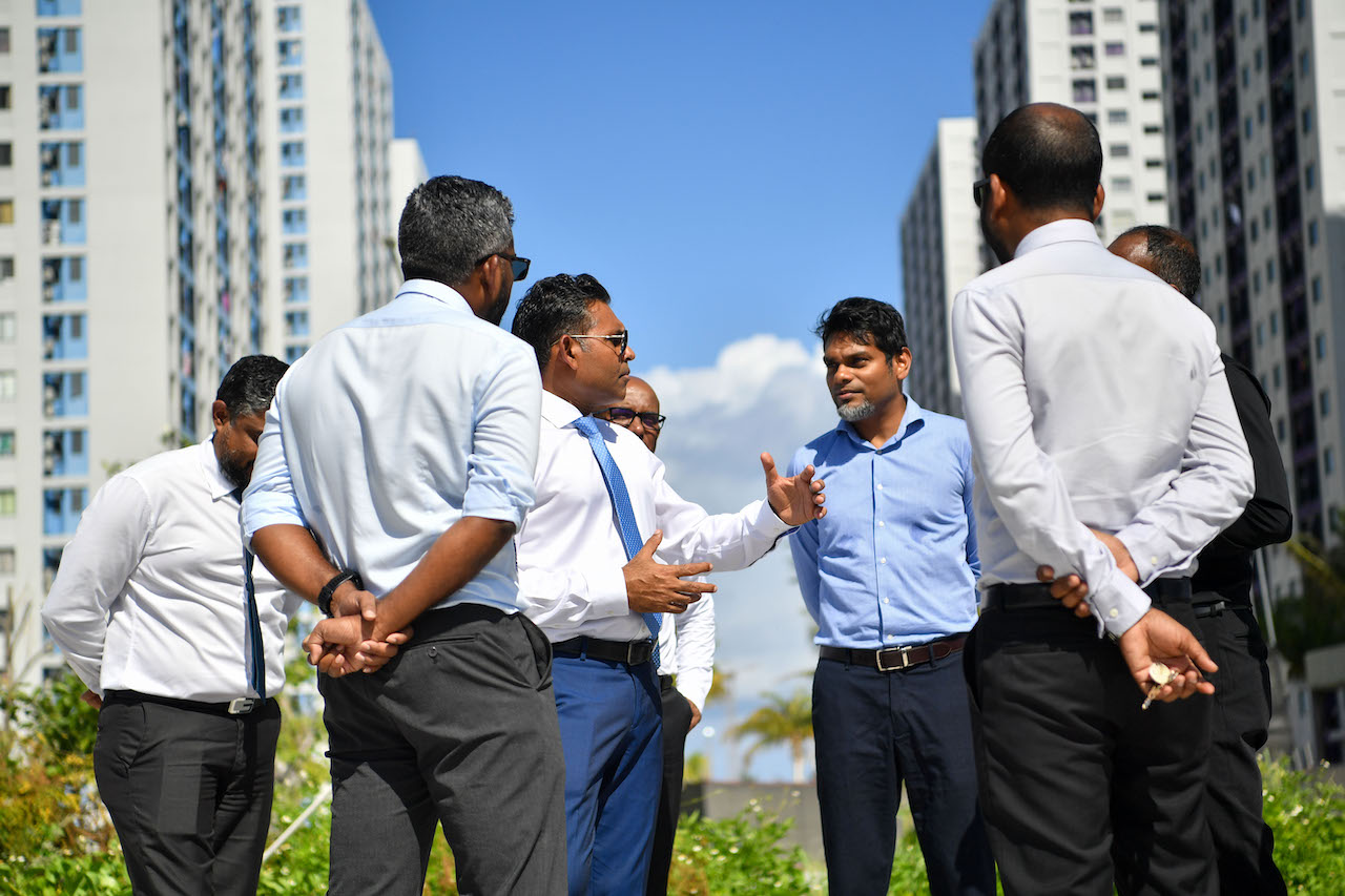 ހުޅުމާލޭގައި ކުރިއަށްގެންދާ އިޖުތިމާޢީ ތަރައްޤީގެ މަޝްރޫޢުތައް ނައިބުރައީސް ބައްލަވާލައްވައިފި