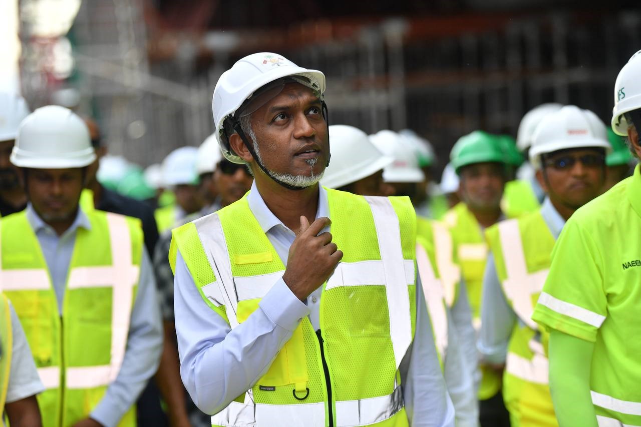 ރައީސް މުއިއްްޒު ގްރޭޓަރ މާލެ ކަނެކްޓިވިޓީ ބްރިޖުގެ ސައިޓްތަކަށް