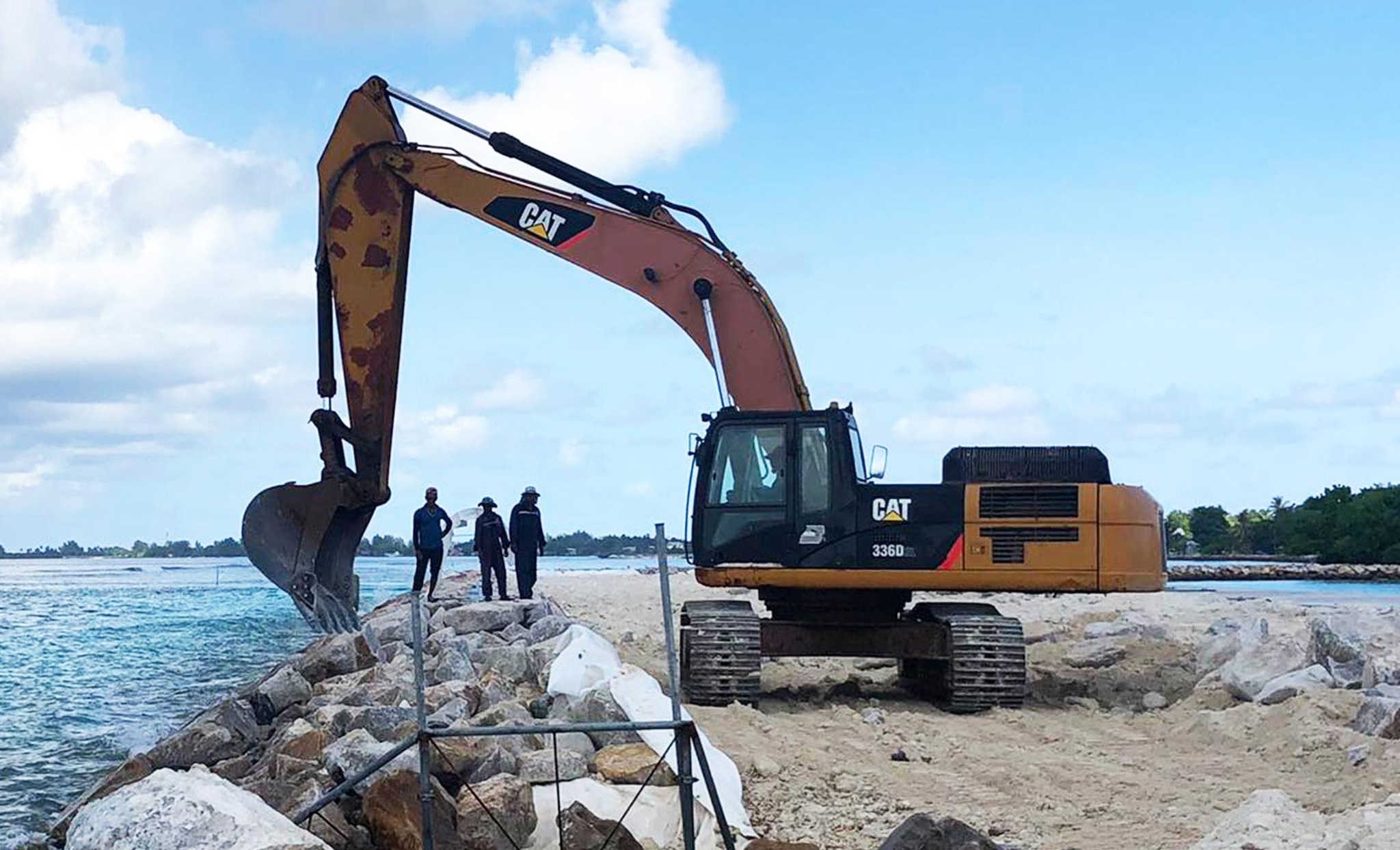 މަރަދޫ ބަނދަރުގެ ބްރޭކްވޯޓަރގެ މަޝްރޫޢުގެ 92 ޕަސެންޓް ނިމިއްޖެ