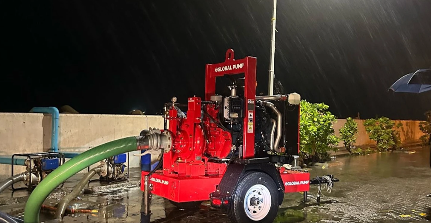 Water pump brought by the city council--