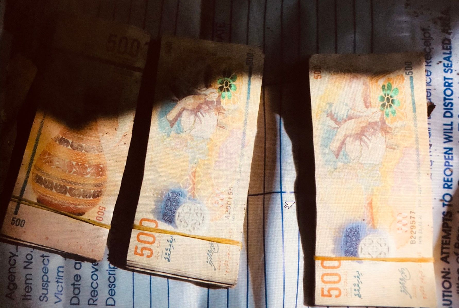 ވަގަށް ނެގި ފައިސާ ބޭނުންނުކުރެވެނީސް ފުލުހުން ހޯދައިފި