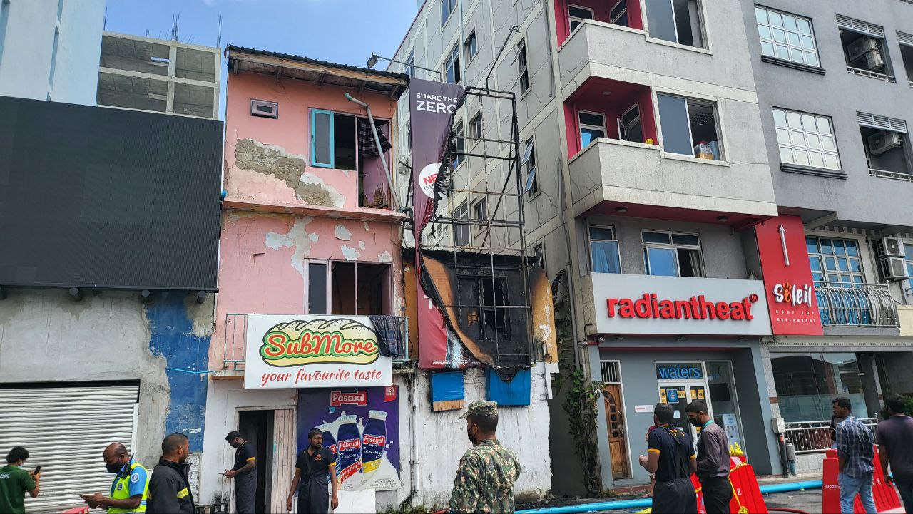 މާލޭގެ އިމާރާތެއްގައި އަލިފާނުގެ ހާދިސާއެއް ހިނގައިފި