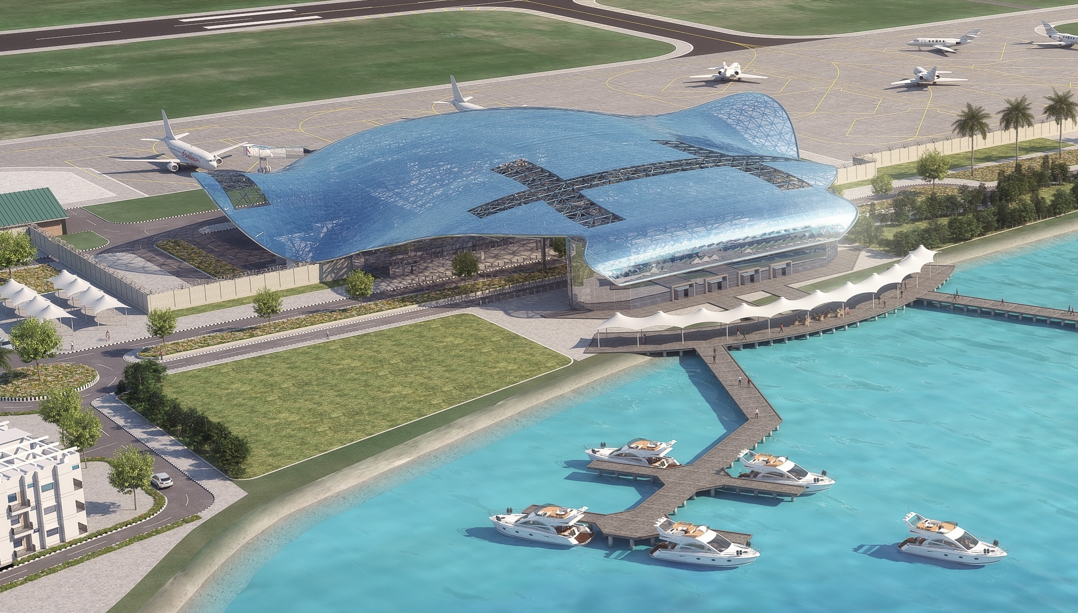 އަންނަ އަހަރު މުޅިން އަލަށް ހަތަރު އެއާޕޯޓެއް ހުޅުވަނީ