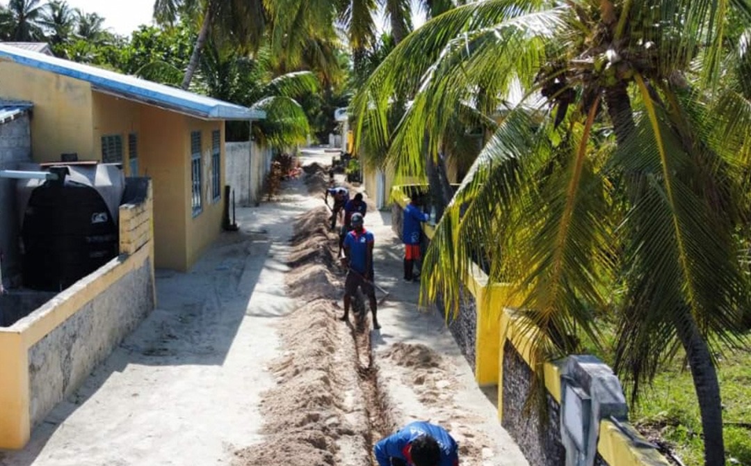 ރަކީދޫ ކަރަންޓު ނެޓްވޯކް: ކޭބަލް ވަޅުލުމުގެ މަސައްކަތް ނިމެނީ