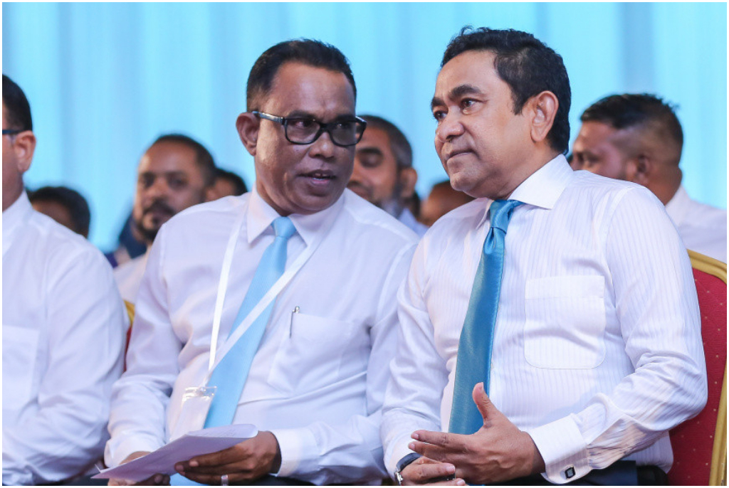 ޔާމީން މިނިވަންވުމުން ޢަބްދުއްރަހީމްގެ ޝުކުރު ރައީސް މުޢިއްޒަށް