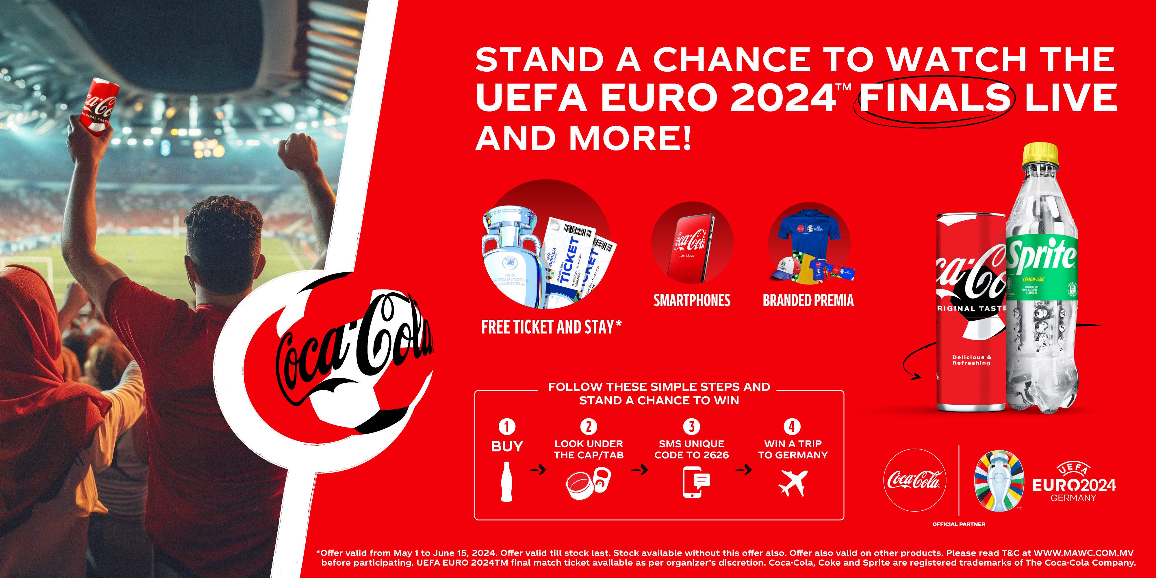 Coca-Cola partners with UEFA EURO 2024, offers fans chance to win trip to Berlin