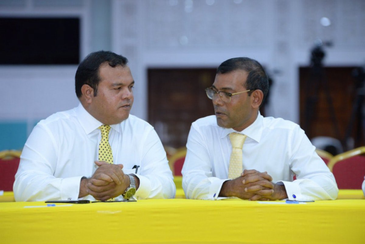 ޕީޖީ ލީޑަރ އަސްލަމްގެ އިންޒާރު ރައީސް ނަޝީދަށް; ވިޕް ބްރޭކް ކޮށްފިނަމަ ފިޔަވަޅު އަޅާނަން