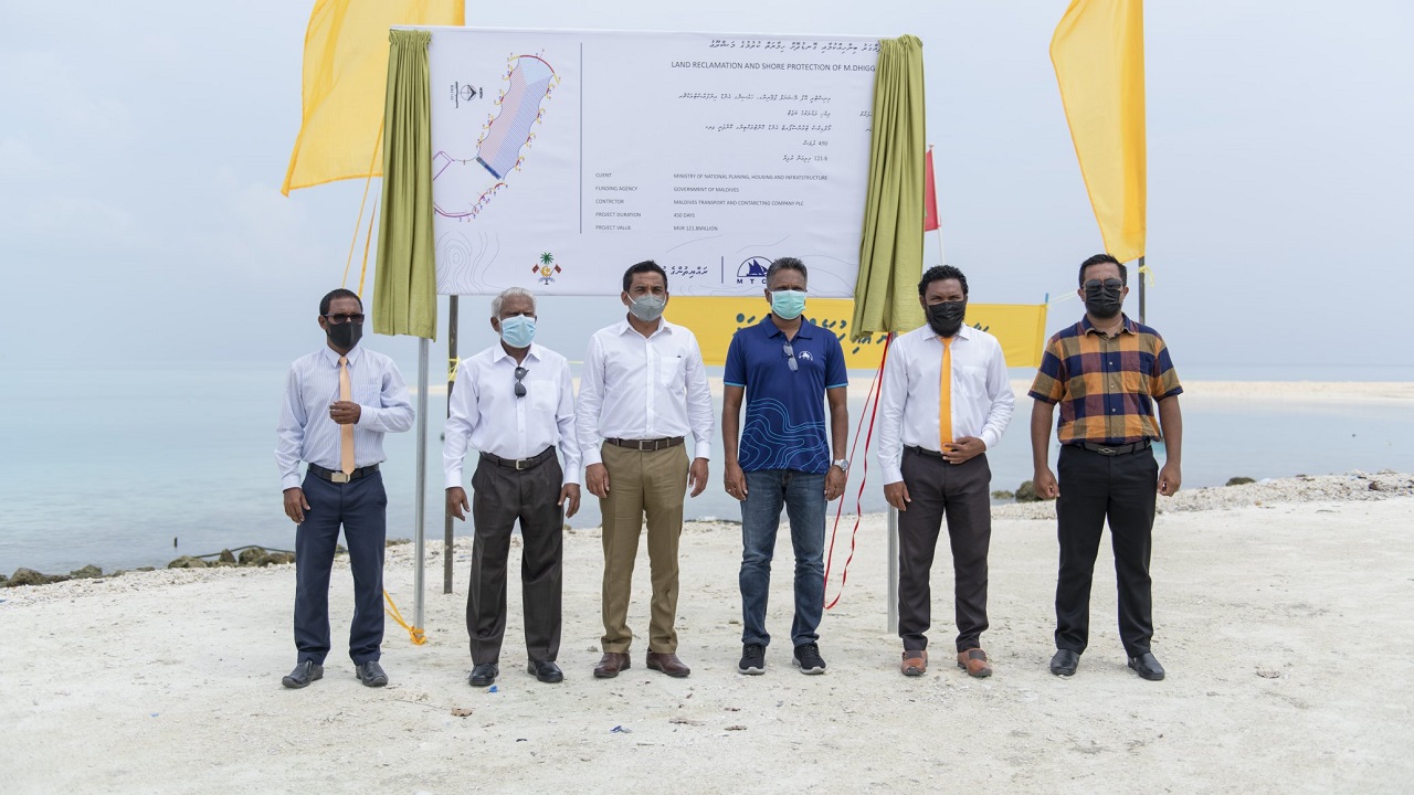 ދިއްގަރު ރައްޔިތުންނަށް ހިނިތުންވުން؛ ބިން ހިއްކުމުގެ މަސައްކަތް ފަށައިފި