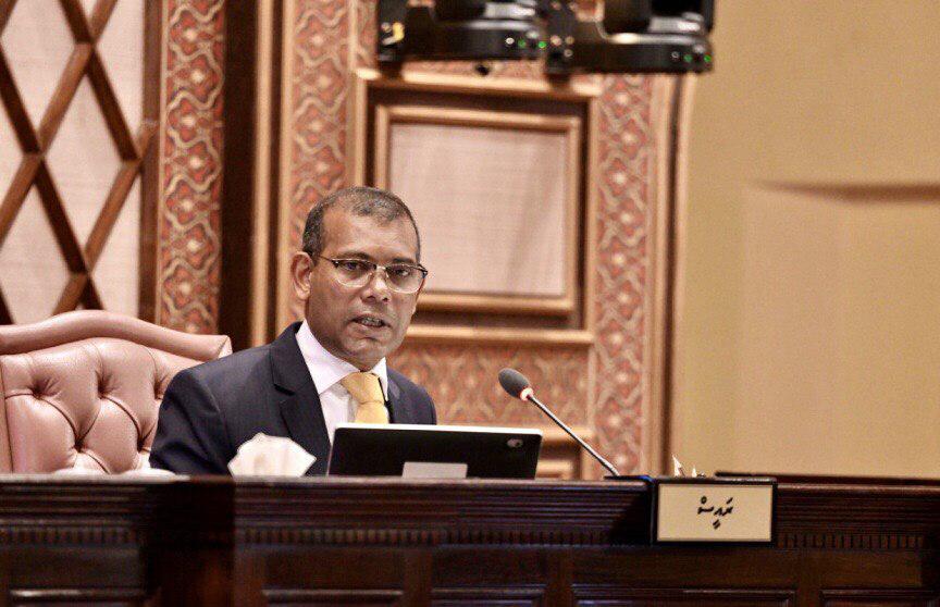 ރިޔާސީ ބަޔާނަށް ޖަވާބުދޭއިރު އެމްޑީޕީ މެމްބަރުން ހަނު ތިއްބެވުން އެދެން: ރައީސް ނަޝީދު