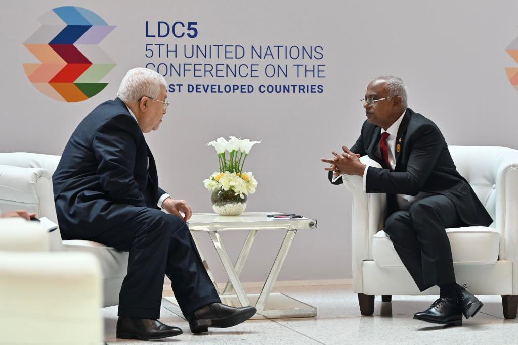 ރާއްޖޭން އަބަދުވެސް އޮންނާނީ ފަލަސްތީނާ އެކު: ރައީސް ޞާލިޙް