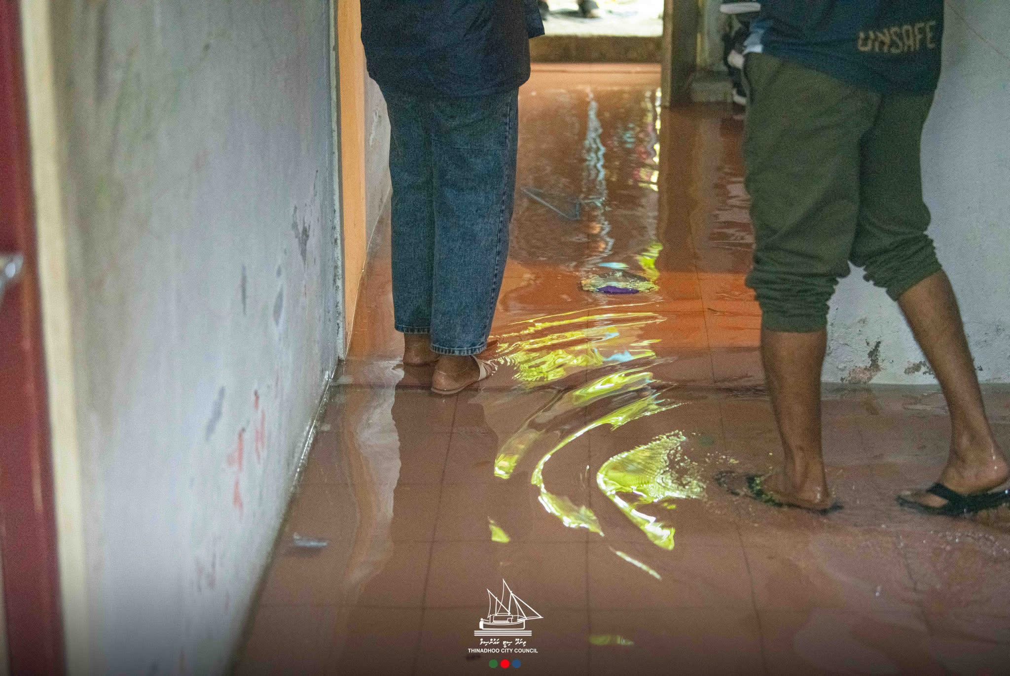 ވިއްސާރައިގައި ތިނަދޫގެ ބައެއް ގެތަކަށް ފެންވަދެ ގެއްލުންތަކެއް