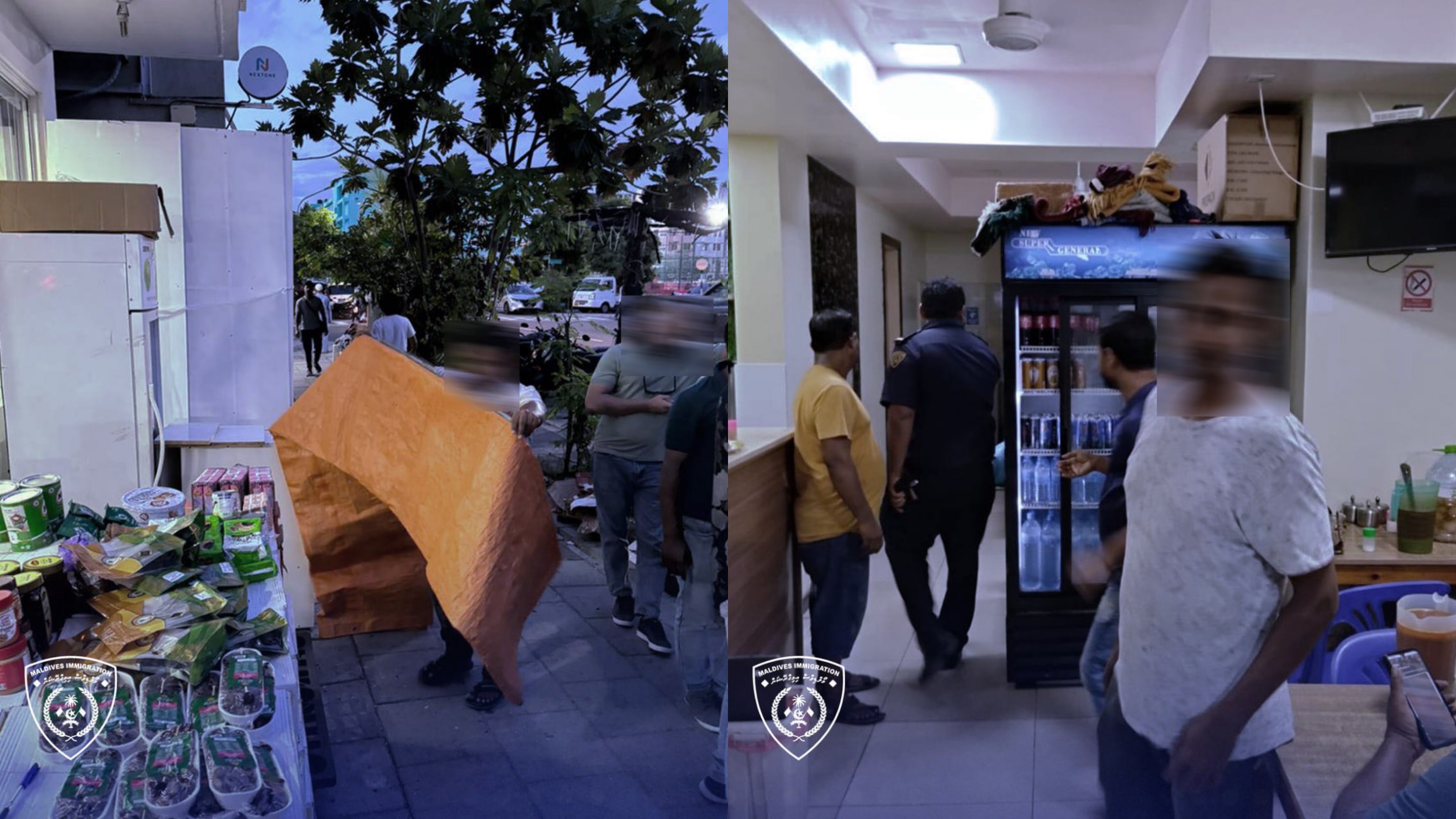 6 ތަނެއް ބަލާފާސްކޮށް ގަވައިދާ ހިލާފަށް އުޅެމުން ދިޔަ 2 ބިދޭސީއަކު ހައްޔަރު ކޮށްފި