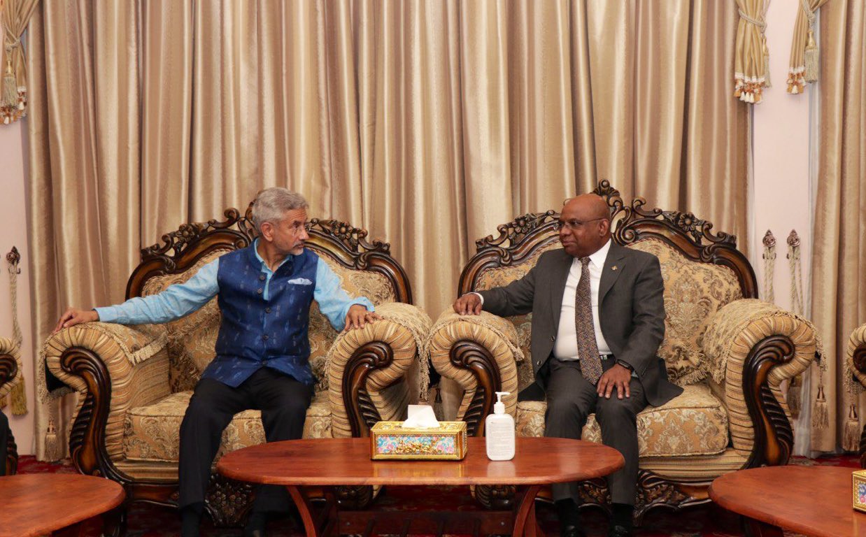 އިންޑިއާގެ ފޮރިން މިނިސްޓަރު އައްޑުއަށް ވަޑައިގެންފި