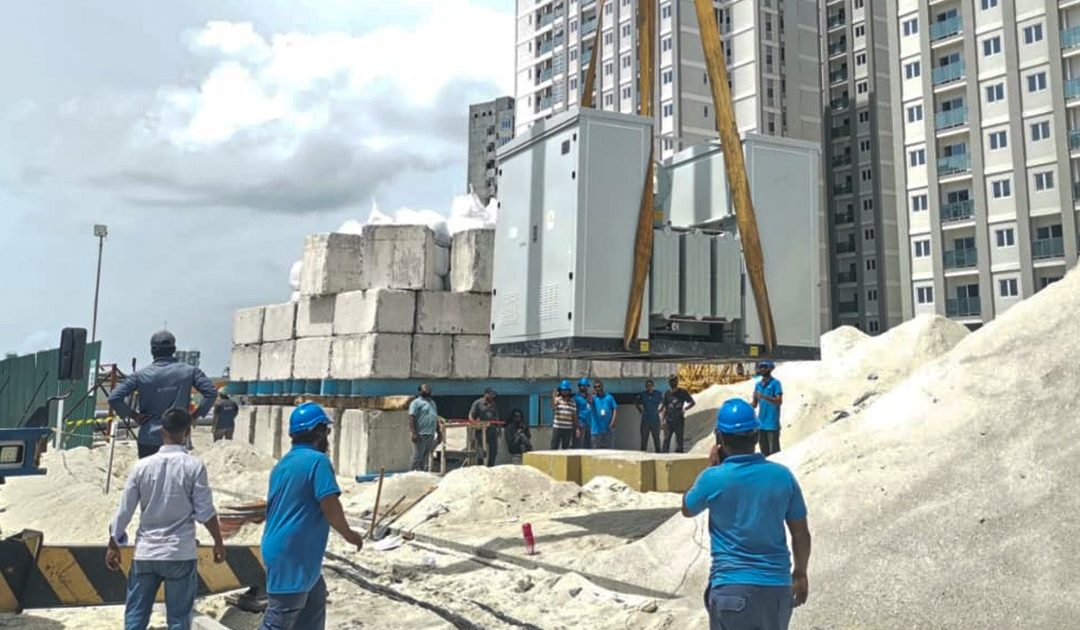 ސްޓެލްކޯ ފްލެޓްތަކަށް ކަރަންޓް ލުމުގެ މަސައްކަތް އެ ކުންފުނިން ފަށައިފި