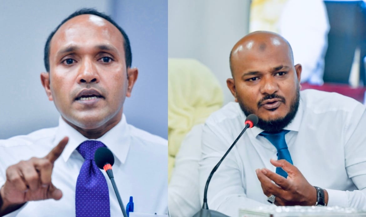 Former Vice President Dr. Mohamed Jameel Ahmed  and Baarashu MP Ibrahim Shujau