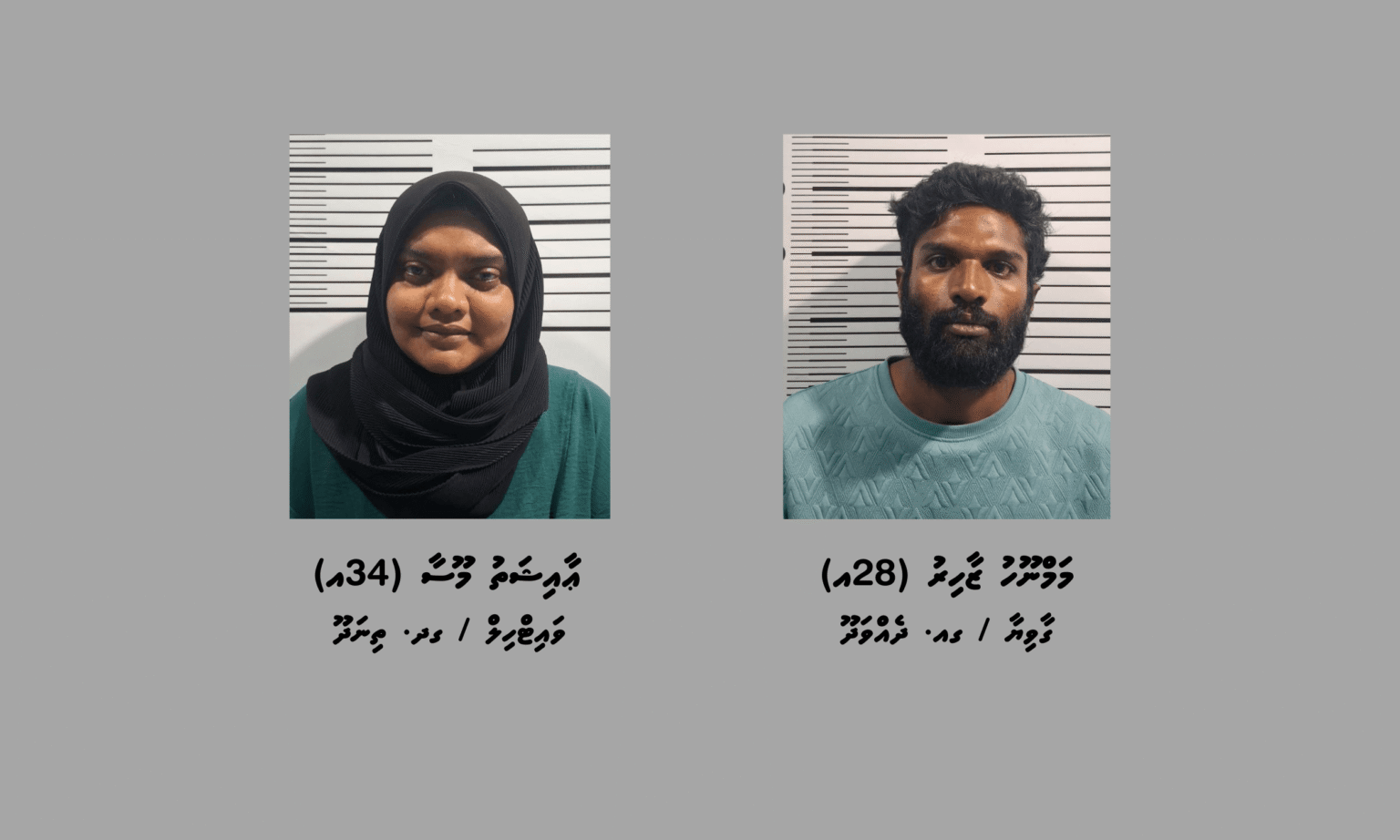 ގއ. ދެއްވަދުއަށް މަސްތުވާތަކެތި އެތެރެކުރަން އުޅުނު ދެ މީހެއްގެ ބަންދަށް 30 ދުވަސް