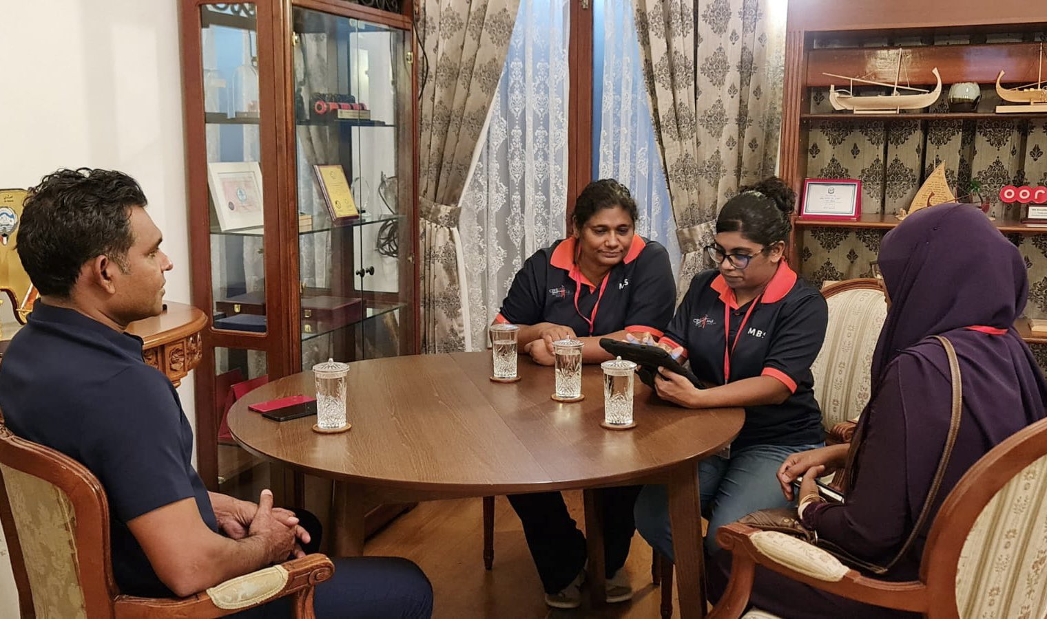 The Vice President taking part in the census.