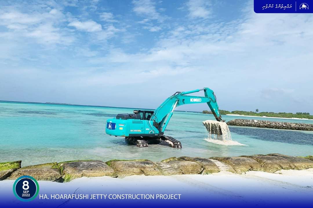 ހއ. ހޯރަފުށީ އެއަރޕޯޓް ޖެޓީ ހެދުމުގެ ޢަމަލީ މަސައްކަތް ފަށައިފި