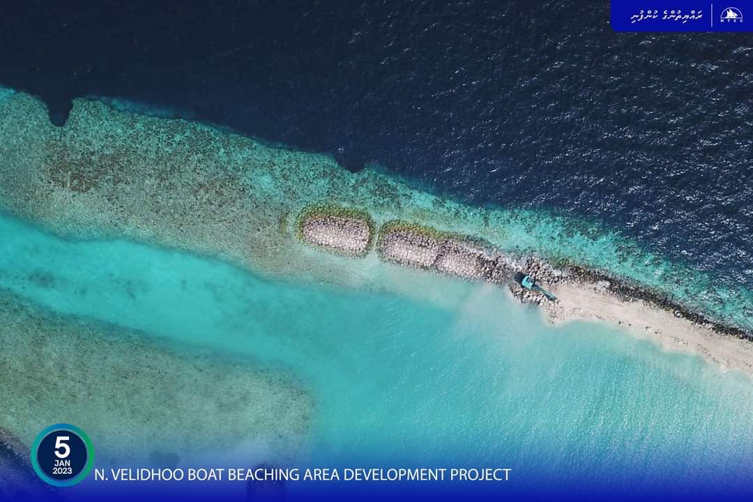 ވެލިދޫ ދޯނި އެހެލާ ސަރަޙައްދު: ރިވެޓްމެންޓް ޖެހުމުގެ މަސައްކަތް ބާރަށް ކުރިޔަށް