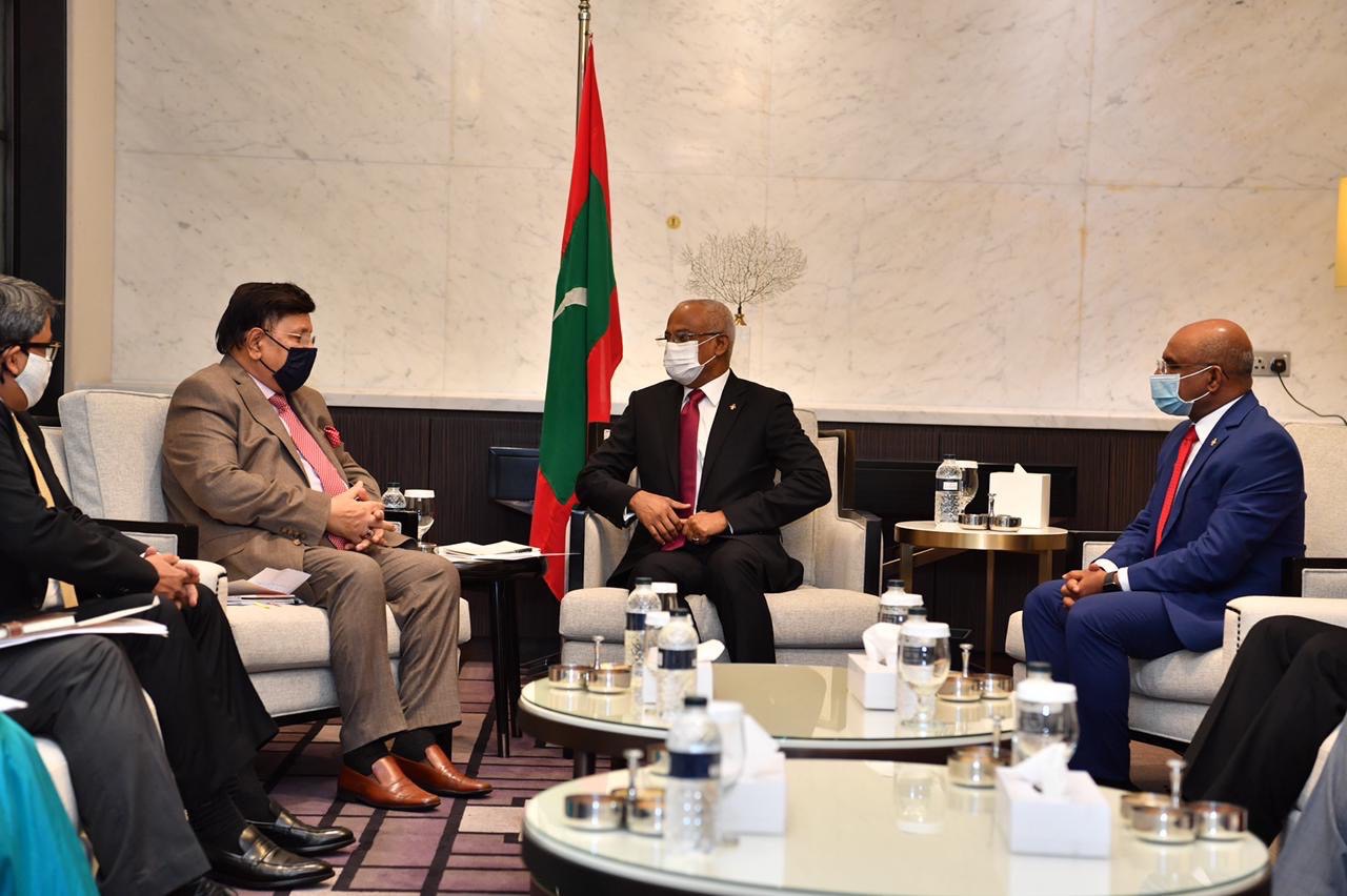 ބަންގްލަދޭޝްގެ ފޮރިން މިނިސްޓަރ ރައީސް ޞާލިޙާ ބައްދަލު ކުރައްވައިފި