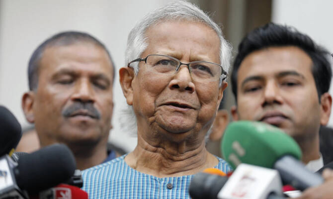 Bangladesh’s interim leader, Mohammed Yunus