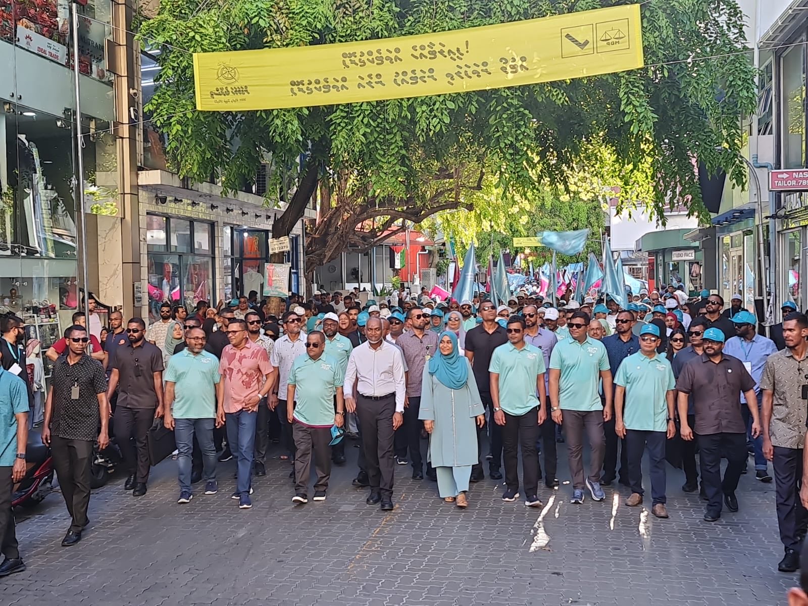 Ruling party coalition rally held on Saturday, to mark the end of Parliamentary election campaign. (Photo: PNC)