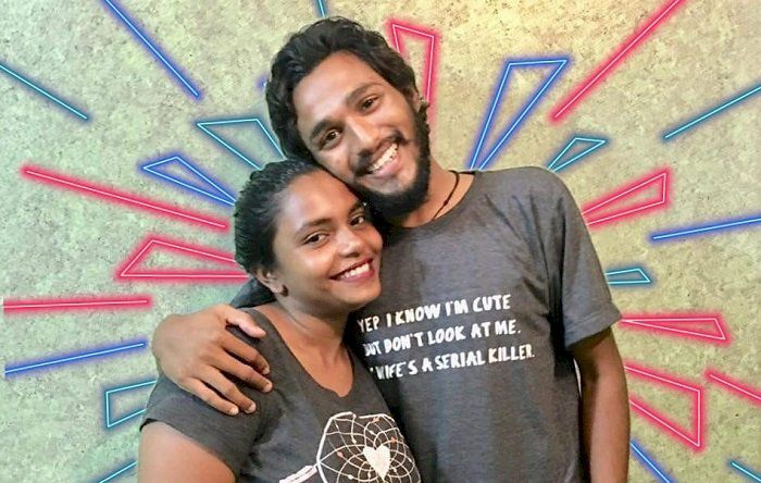 Maldivian Actor Yunan and his wife Rihula