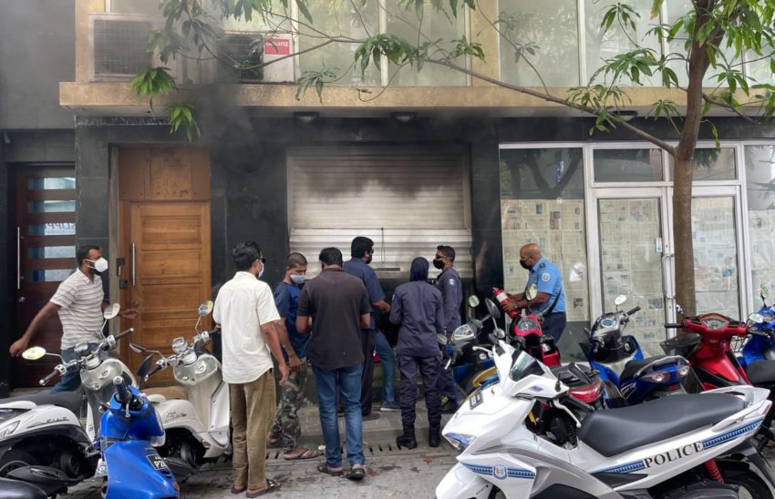 މާލޭގެ ގުދަނެއްގައި އަލިފާން ރޯވެއްޖެ