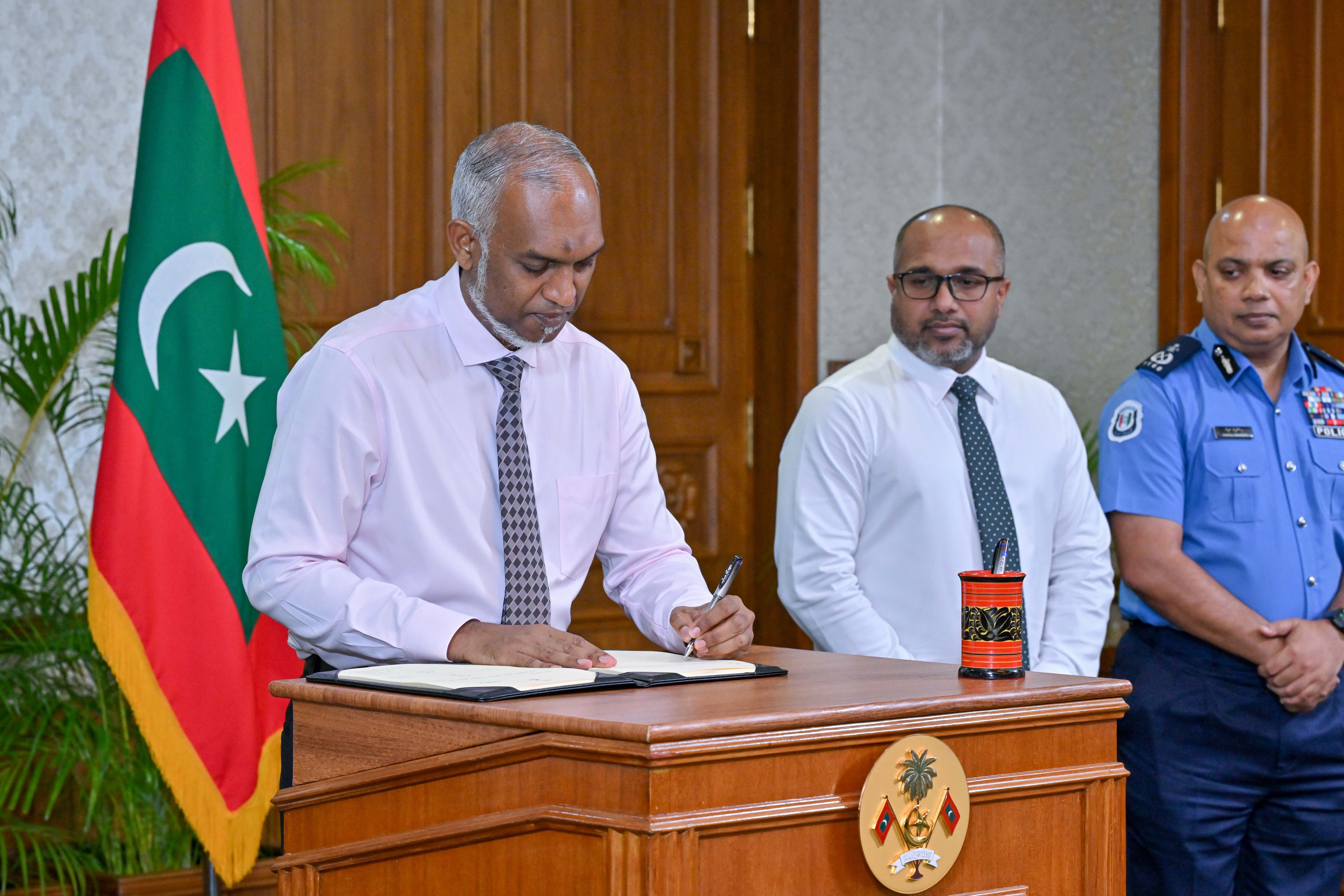 President Dr. Mohamed Muizzu ratified the Prevention of Gang and Other Serious Offences Act