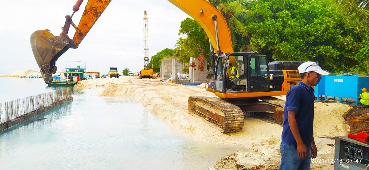 އެމްޓީސީސީން ބުނީ ހަންޏާމީދޫ ބަނދަރުގެ މަސައްކަތް ވަރަށްބާރަށް ކުރިއަށްދާ ކަމަށް