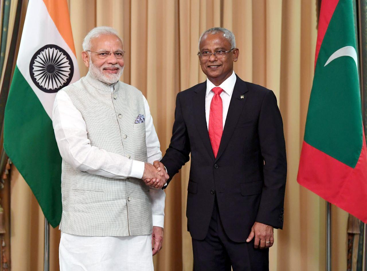 HEP Ibrahim Mohamed Solih and India’s PM Mr Narendra Modi