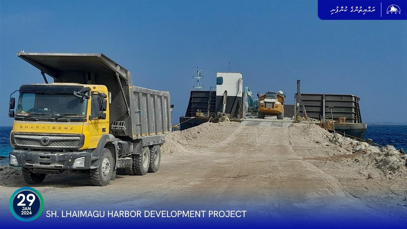 ޅައިމަގު ބަނދަރަށް ބޭނުންވާ ބޮޑު ހިލައިގެ އެންމެ ފަހުގެ ޝިޕްމެންޓް ގެންގޮސްފި