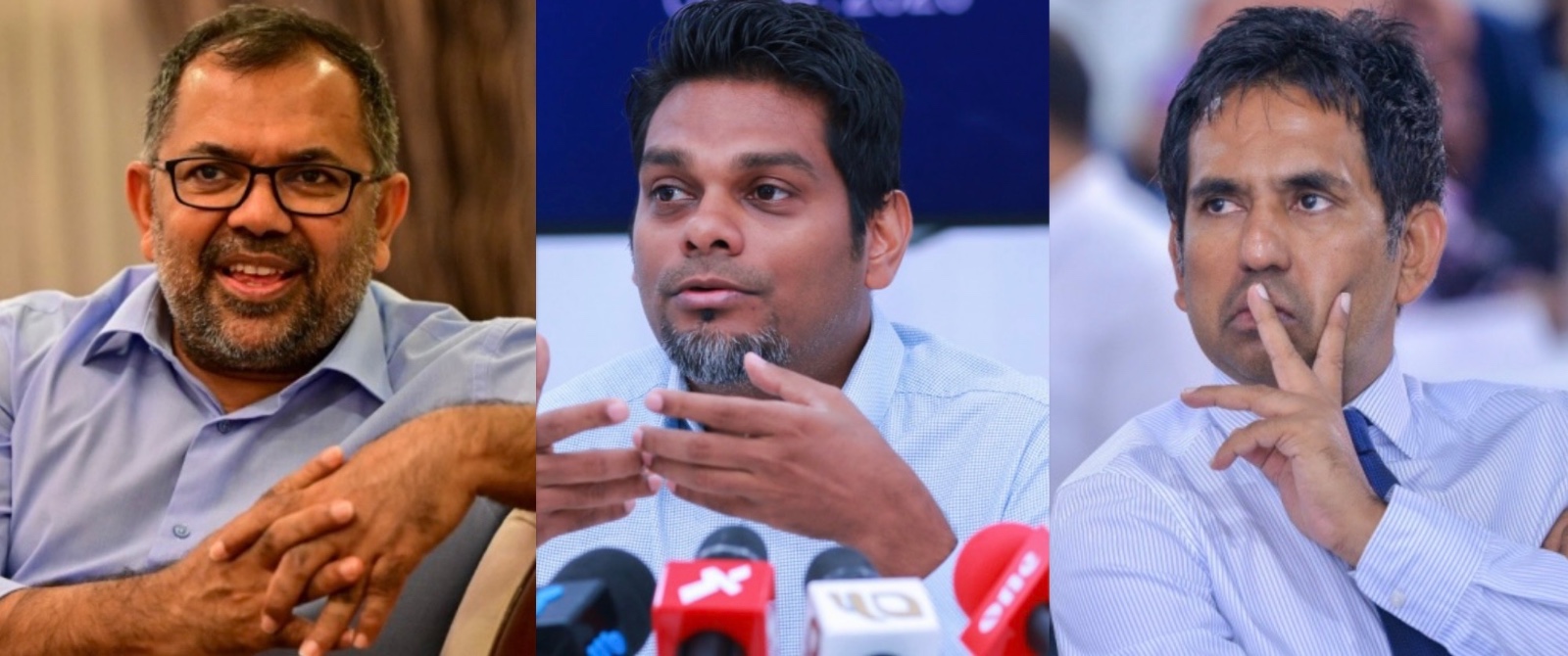 އިޤްތިޞާދީ ތަރައްޤީ އާއި ވިޔަފާރިއާބެހޭ ވަޒީރު މުޙައްމަދު ސަޢީދު (ކ)، އަމްރު (މ)، މާލީ ވަޒީރު މޫސާ ޒަމީރު (ވ)