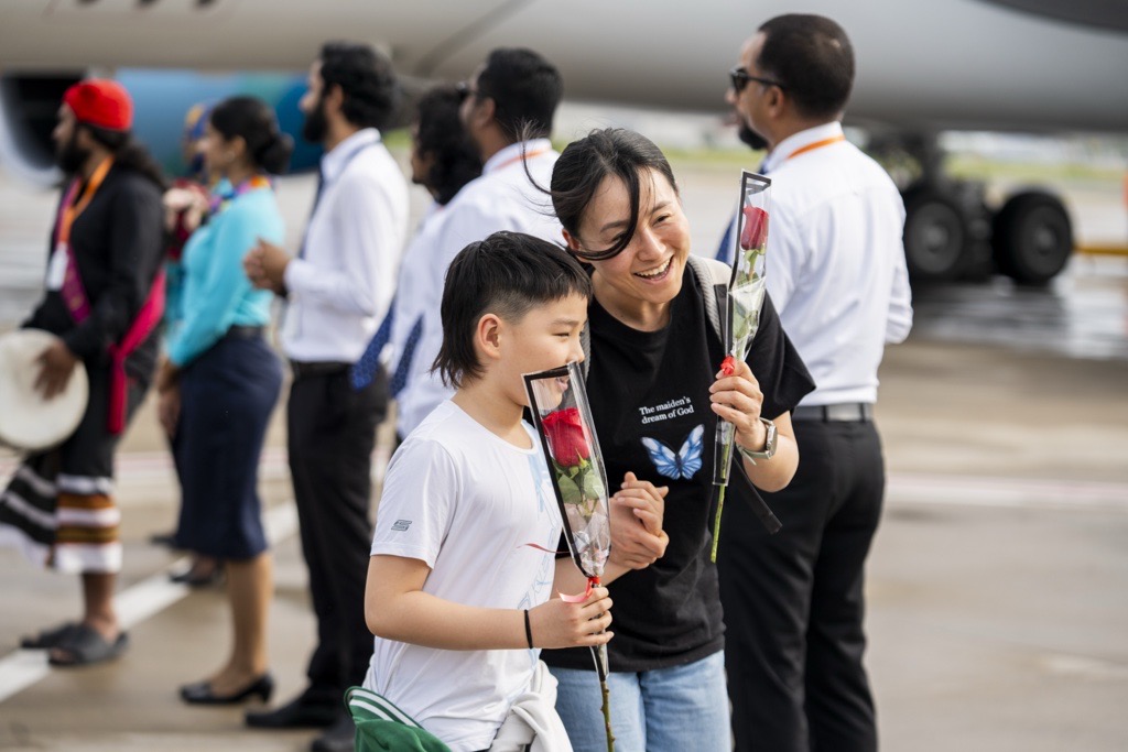 Maldivian inaugural flight from Beijing welcomed with a grand celebration on January 25. -- Photo: Maldivian