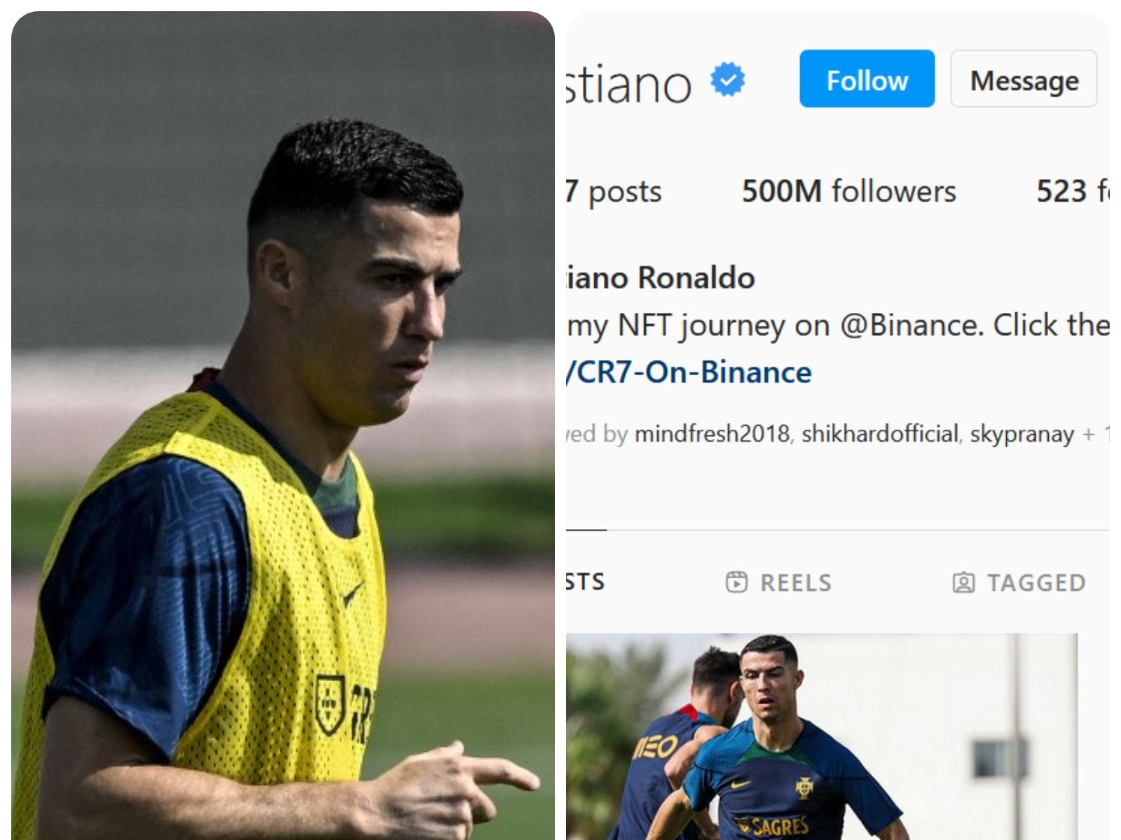 އިންސްޓަގްރާމްގައި އެންމެ ބޮޑު އާމްދަނީއެއް ލިބެނީ ރޮނާލްޑޯއަށް