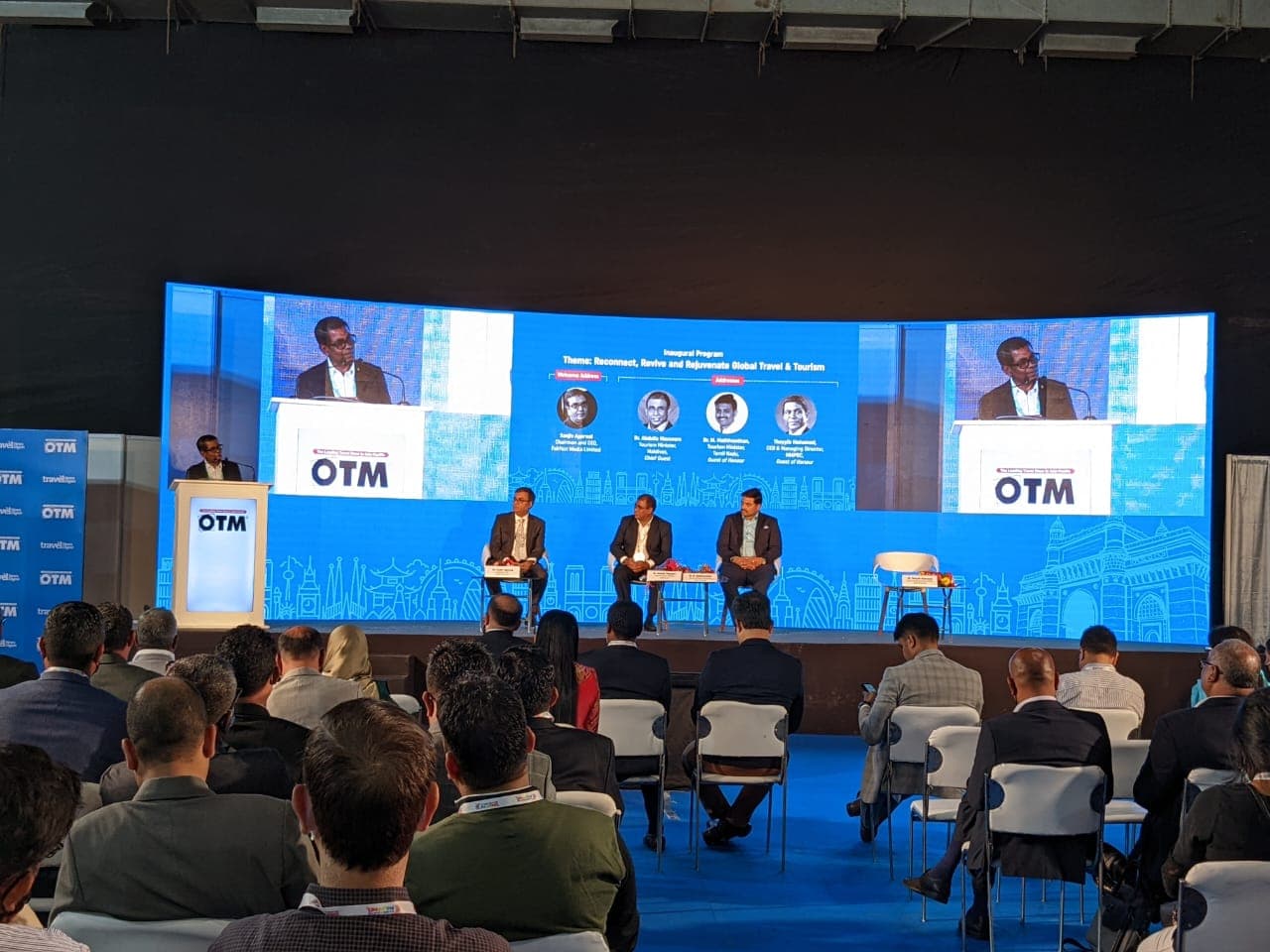 Mr. Thoyyib Mohamed speaking at this panel discussion held on the sidelines of OTM.