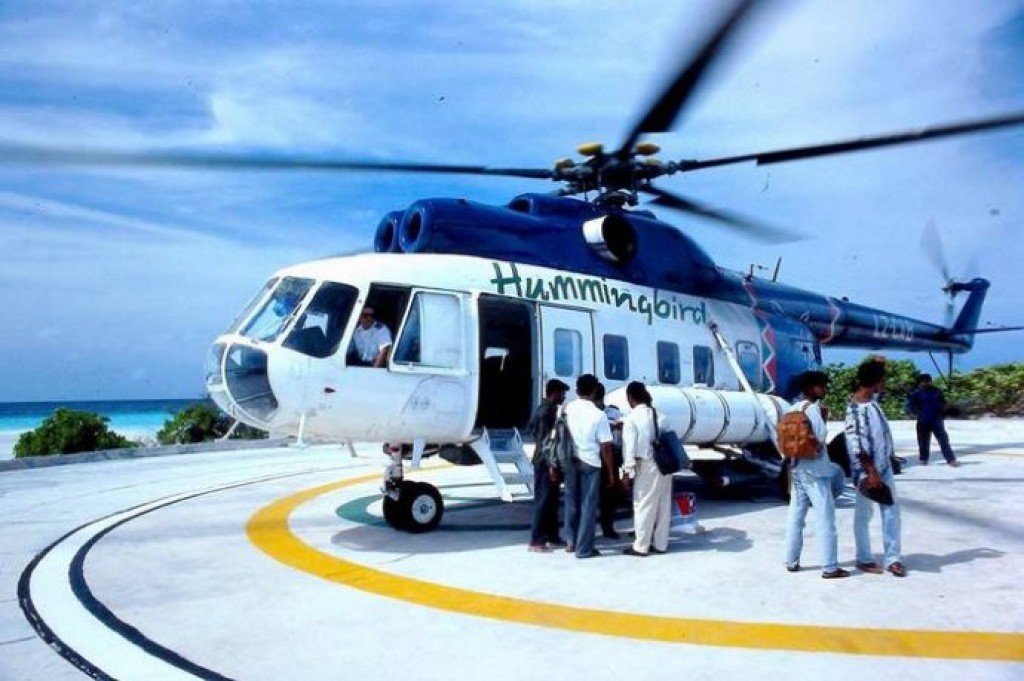 Hummingbird helicopters operated in the Maldives 20 years ago.