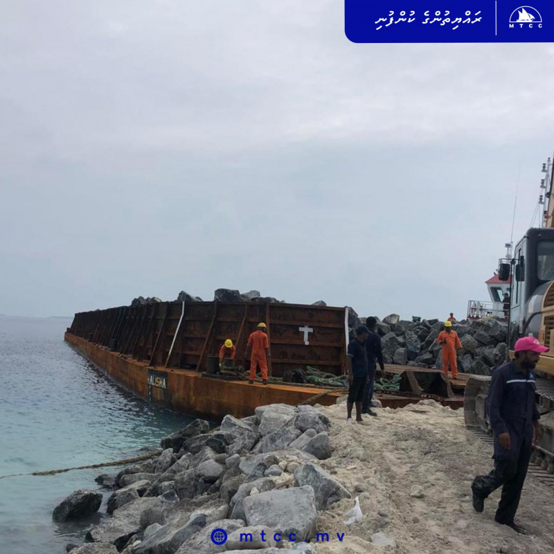 ރަކީދޫ ބަނދަރުގެ މަސައްކަތް ވެސް ނިމުމަކަށް