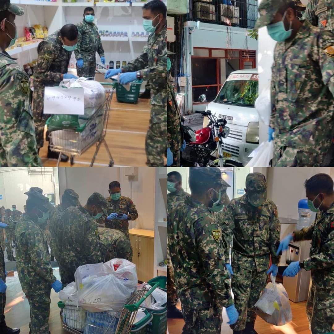 ކޯވިޑް-19: ދިވެހި ސިފައިން ޑެލިވަރީގެ ޚިދުމަތަށް