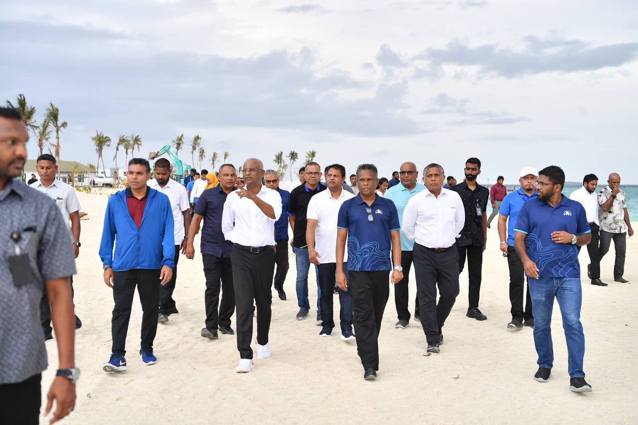 ޕިކްނިކް އައިލެންޑްގެ މަސައްކަތް ކުރިޔަށްދާ ގޮތް ރައީސް ބައްލަވާލައްވައިފި
