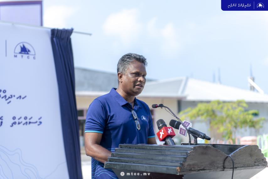 Ceremony held today to mark the mobilization of Ha. Dhidhdhoo Harbor Extension and Jetty Construction project site.