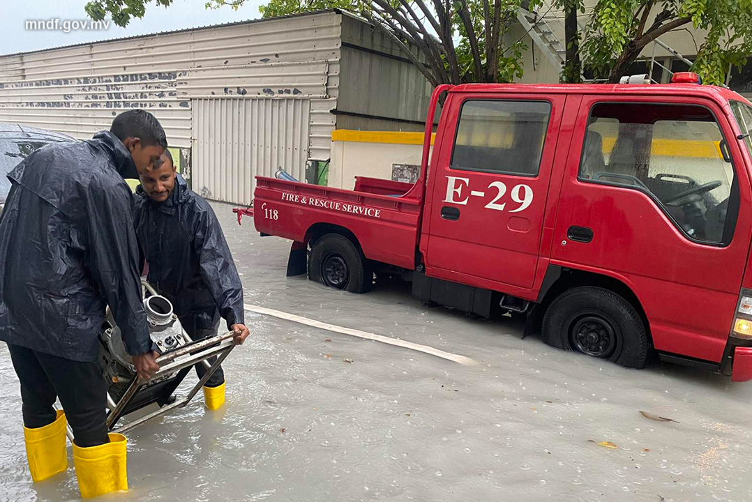 ބޯކޮށް ވާރޭ ވެހި މާލޭގެ ބޮޑު ސަރަހައްދެއްގައި ފެންބޮޑުވެއްޖެ