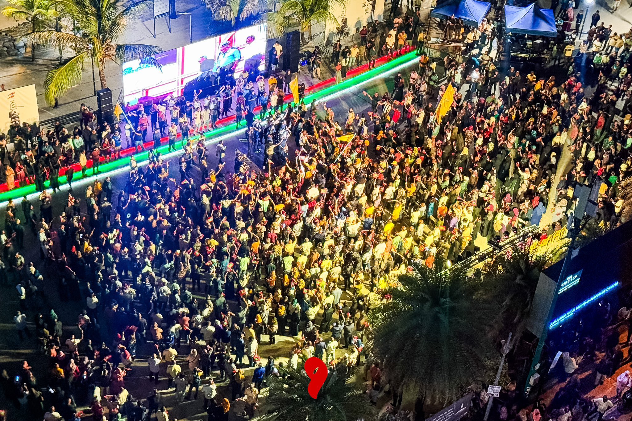 From the Maldivian Democratic Party (MDP) protest held on October 3.