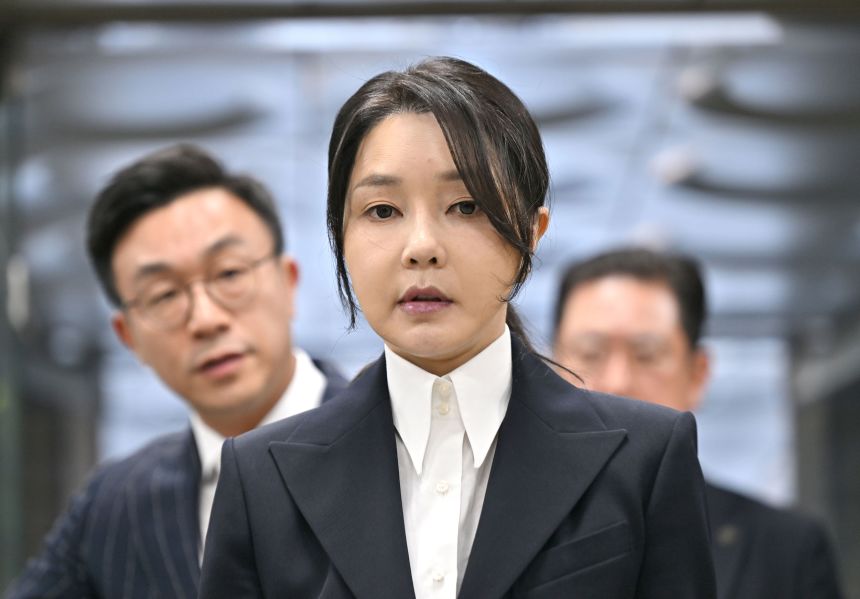 Kim Keon Hee, former first lady and the wife of South Korea's ousted President Yoon Suk Yeol.