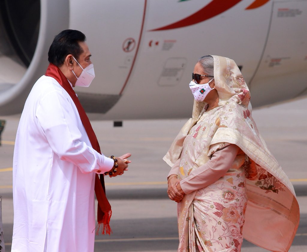 ސްރީލަންކާގެ ބޮޑުވަޒީރު ބަންގްލަދޭޝްއަށް ވަޑައިގެންފި