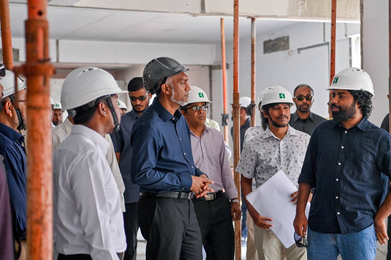 ޑްރަގު ކޯޓާއި ކްރިމިނަލް ކޯޓު ބަފަލުކުރާ އިމާރާތުގެ މަސައްކަތް ރައީސް ބައްލަވާލައްވައިފި