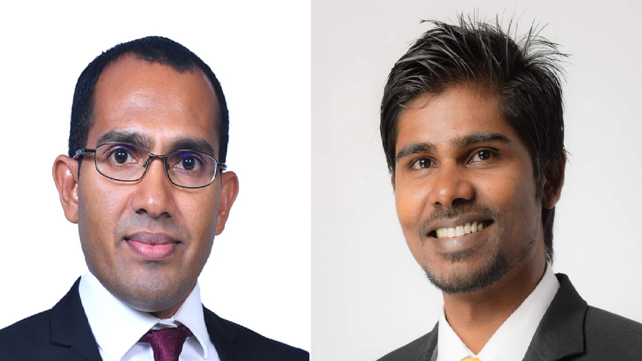 އާރުޑީސީގެ އެމްޑީ މޫސާ ޢަލީމަނިކް (ކ) އާއި މިނިސްޓަރ މަލީޙް (ވ)