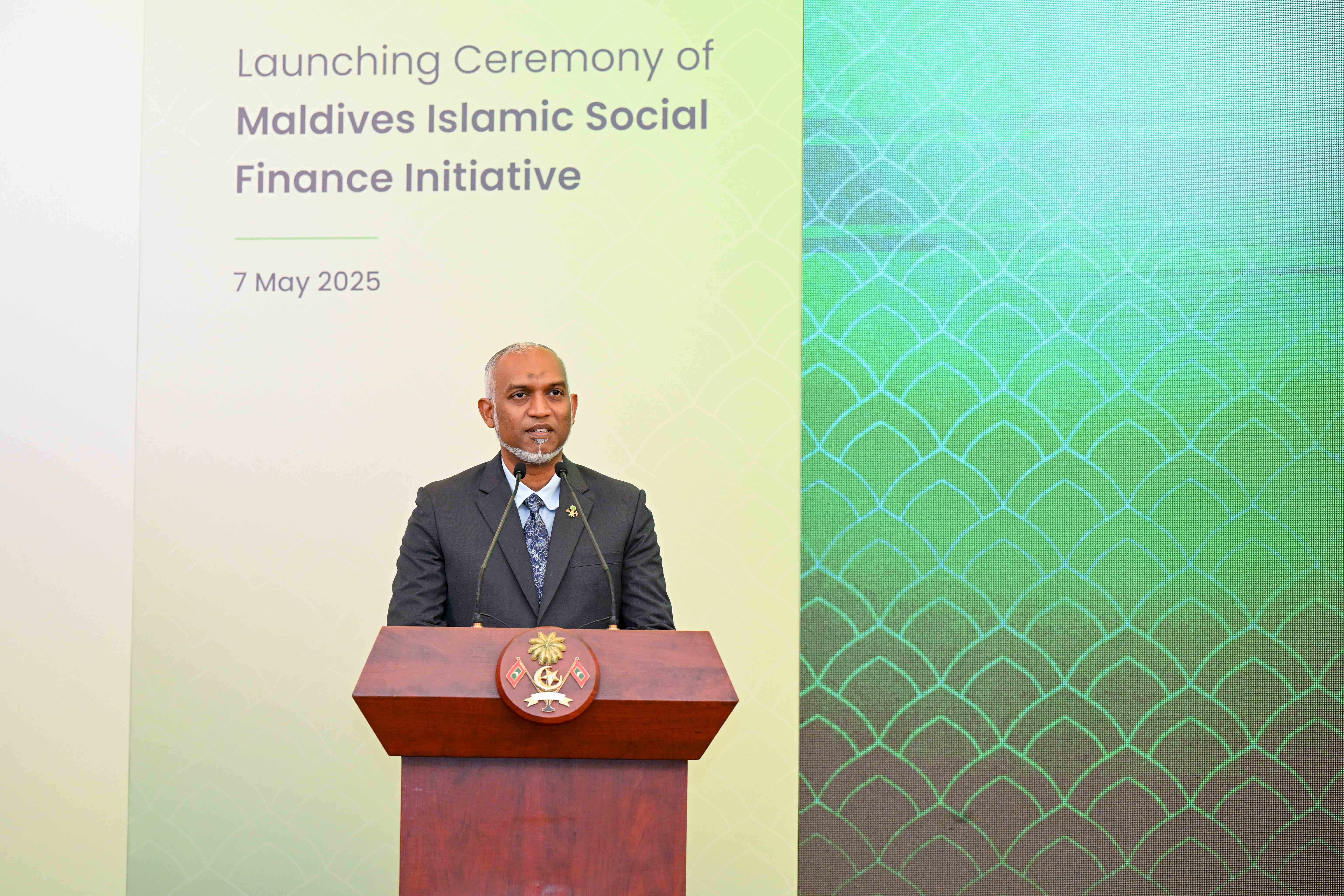 President at the launching event of the Maldives Islamic Social Finance Initiative
